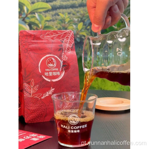 Grãos de café da série Hali Wangshu